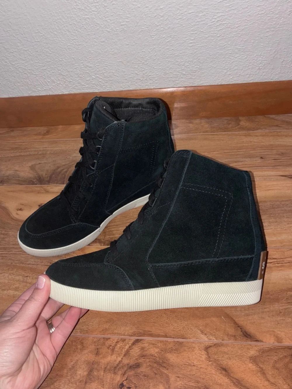 Sorel Women's Out 'N About Wedge Boots, black - size 8.5